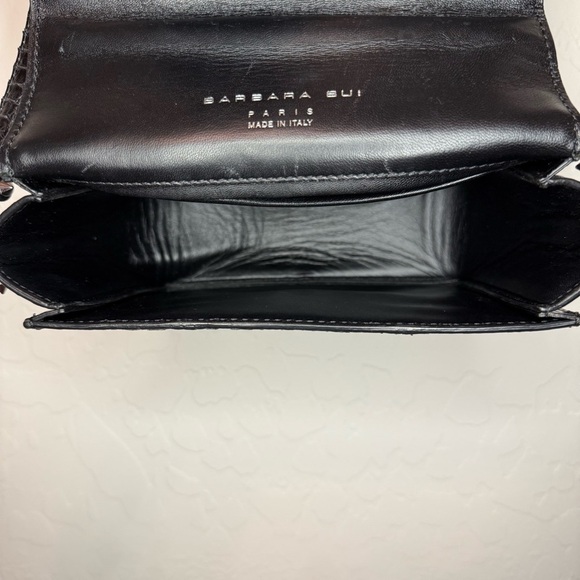 Barbara Bui Black Elaphe Snakeskin Madness Crossbody Bag One Size - Picture 9 of 12